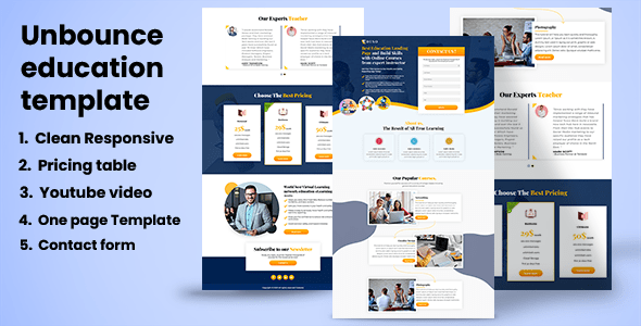 EDUSO - Education Landing page