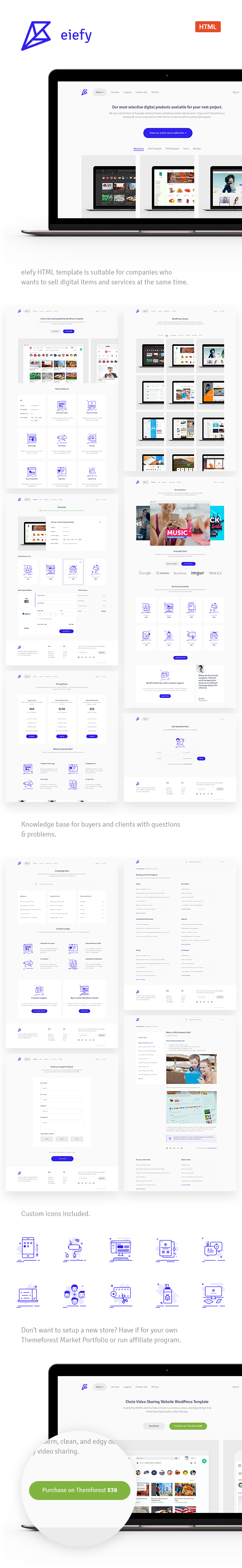 Eiefy: HTML Template for Selling Digital Items & Services - 13