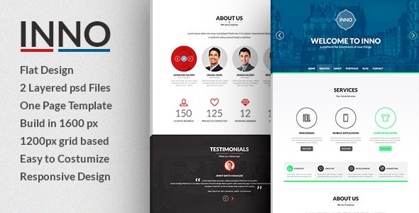 Inno- Creative PSD Template