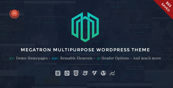 Megatron v3.6 - Responsive MultiPurpose WordPress Theme - FREE DOWNLOAD