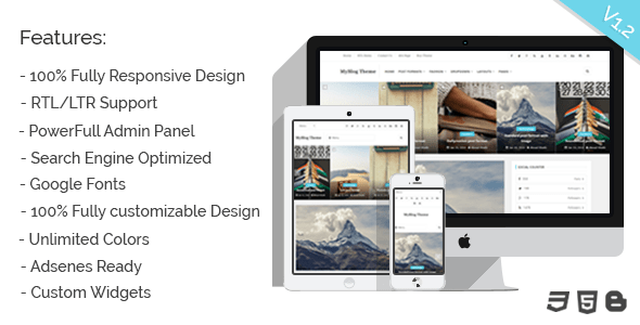 MyBlog - Blogger Responsive Personal Template