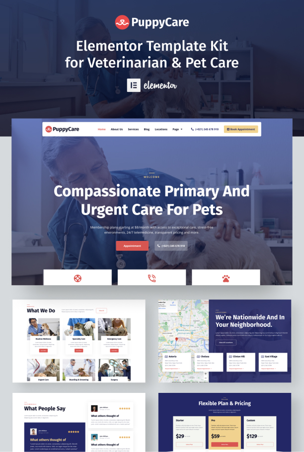 Veterinarian website template