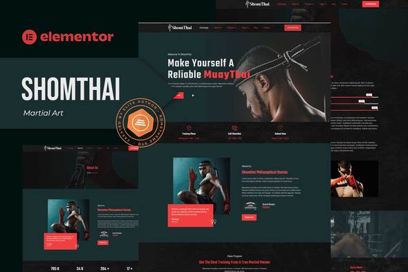 Shomthai - Martial Art Elementor Template Kit