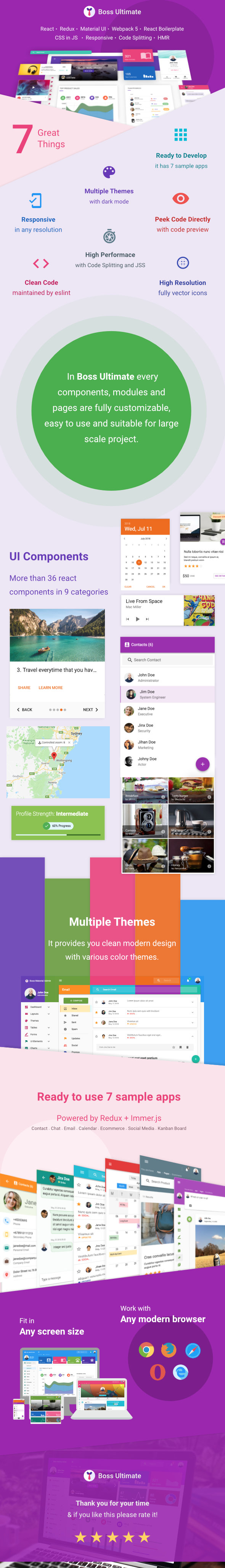 Boss Ultimate - React Admin Template Material Design - FREE DOWNLOAD