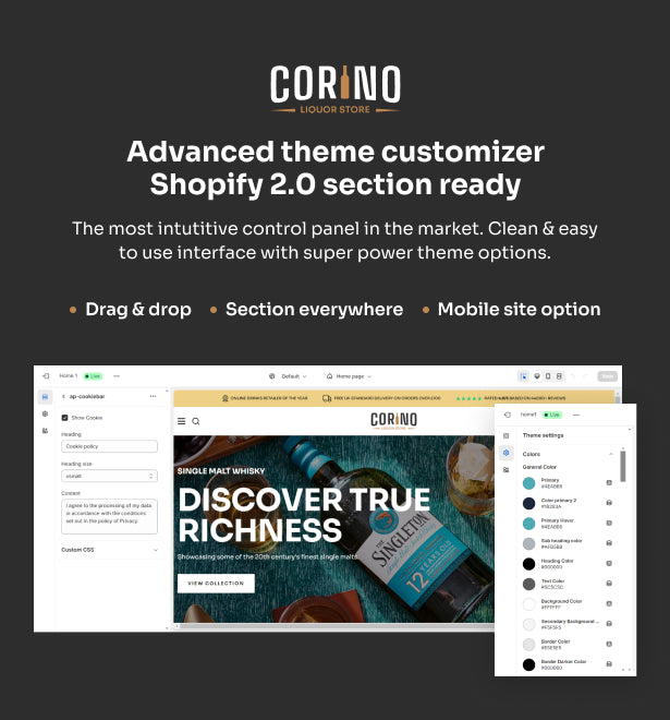 Advanced theme customizer