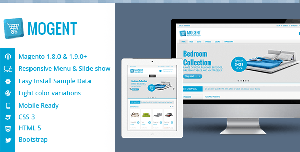 Mogent: Mobile ready Magento template