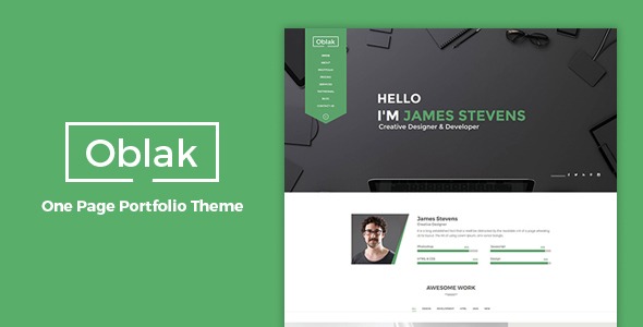Oblak - Personal Portfolio WP Theme