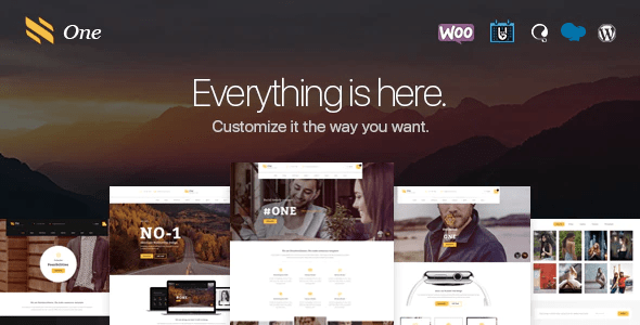 One - Business Agency Events WooCommerce Theme