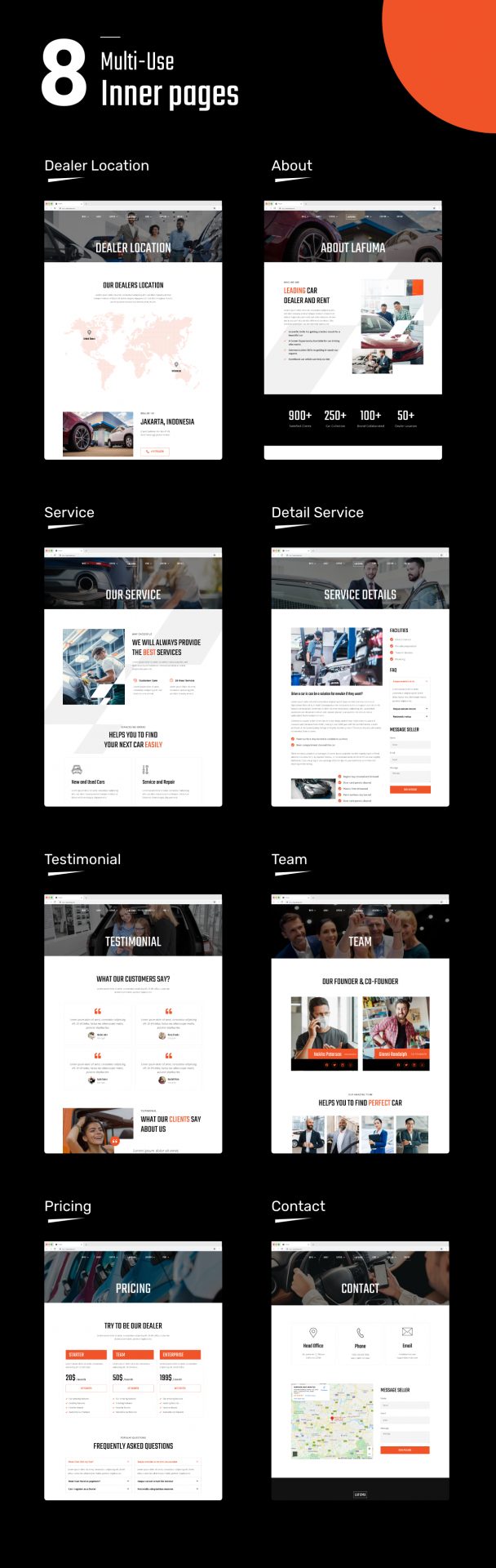 Lafuma - Car Rental & Auto Dealer Elementor Template Kit - 2
