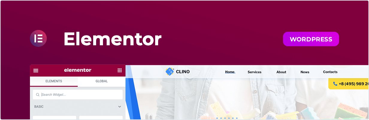Clino – Cleaning Business Elementor Template Kit