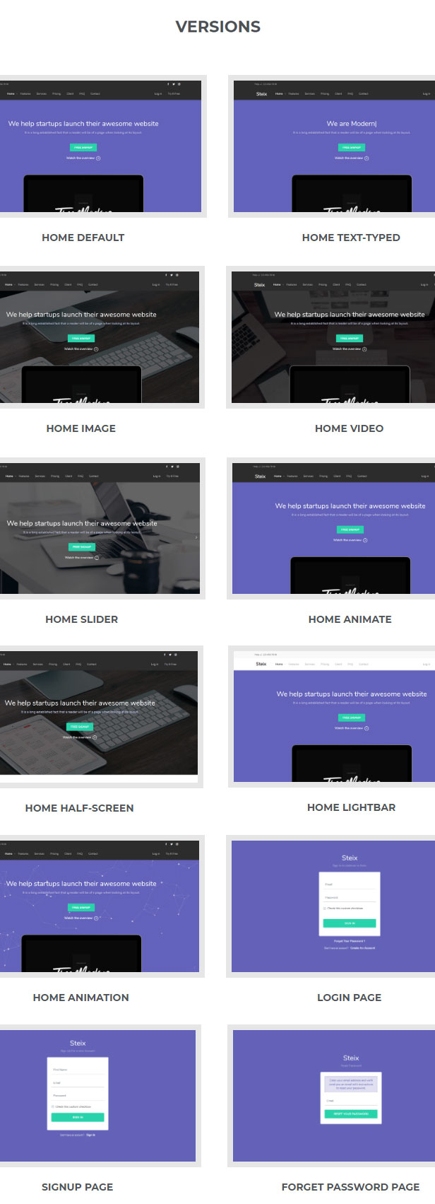 Steix - Landing Page Template - 1