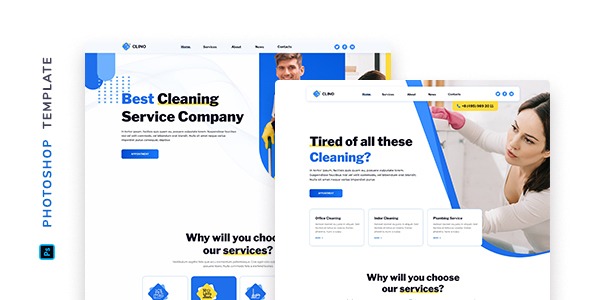Clino – Cleaning Template for Photoshop