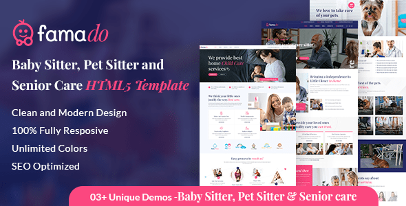 Famado - Multiple Care Services Html Template