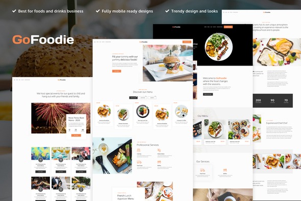 GoFoodie - Cafe & Restaurant Elementor Pro Template Kit