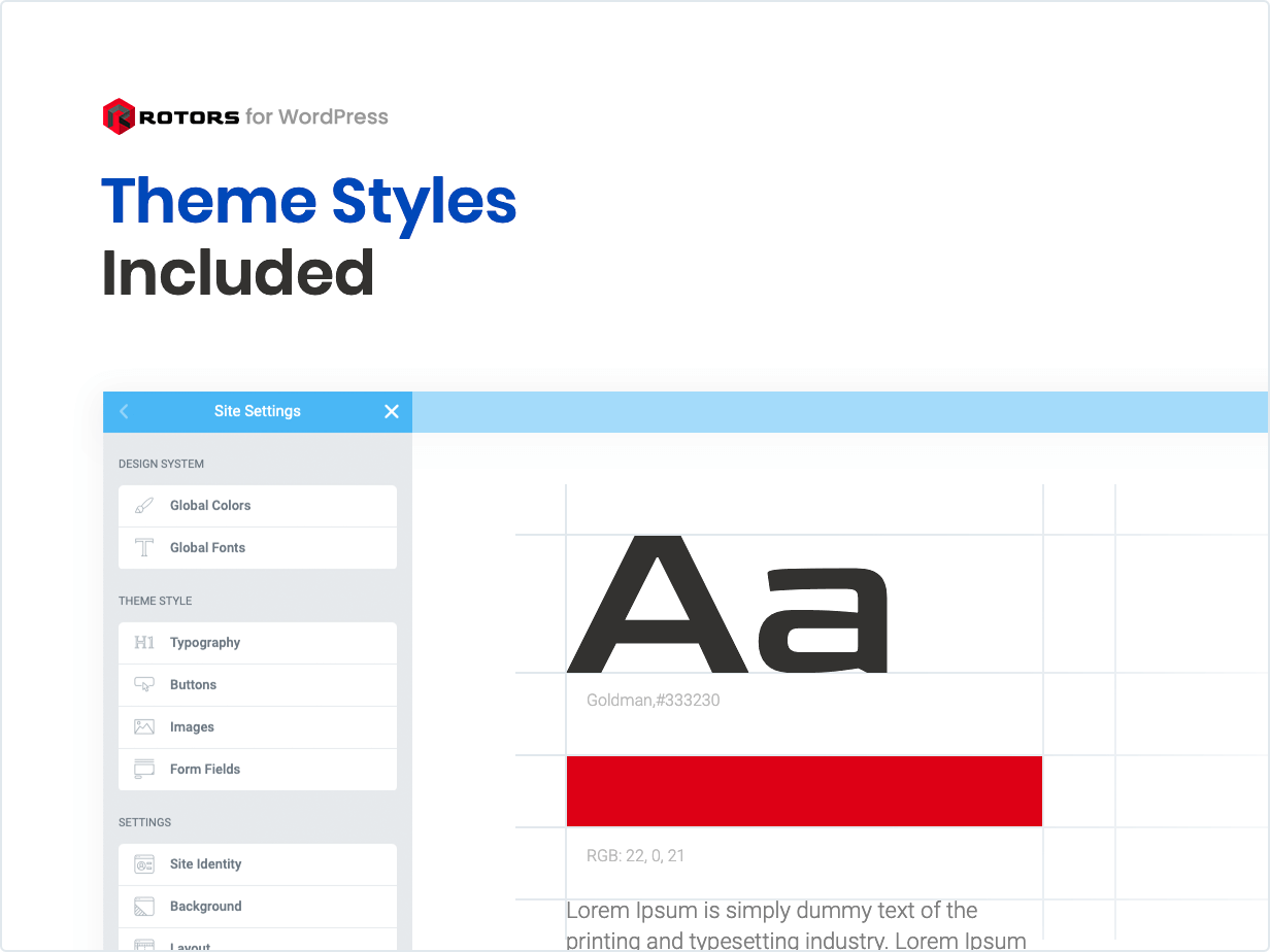 Theme Styles Included