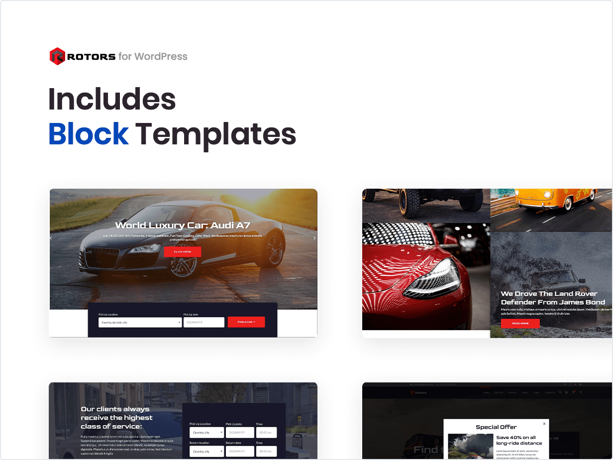 Includes Block Templates