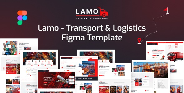 Lamo - Transport & Logistics Figma Template