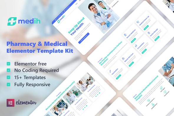 Medih - Pharmacy & Medical Elementor Template Kit