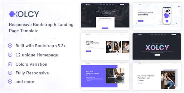 Xolcy - Bootstrap 5 Creative Landing Page Template