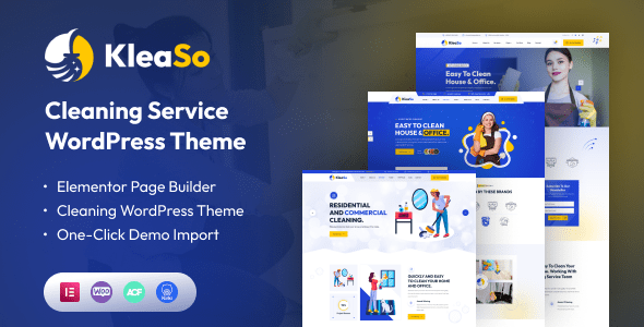 Kleaso - Cleaning Services WordPress Theme