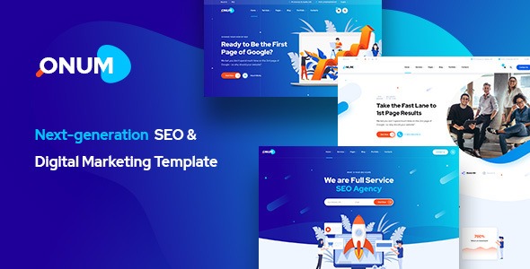 Onum - SEO & Marketing PSD Template