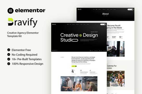 Bravify - Creative Agency Elementor Template Kit