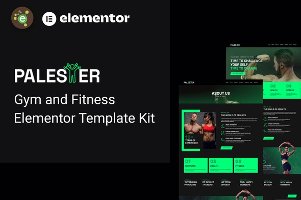Palester - Gym & Fitness Elementor Template Kit