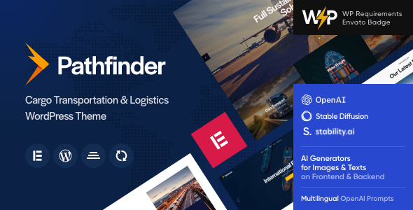 Pathfinder - Shipping, Supply & Product Delivery WordPress Theme