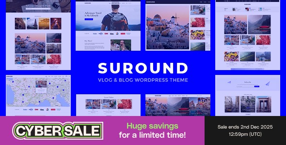 Surround - Vlog & Blog WordPress Theme