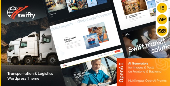 Swifty - Transportation & Logistics WordPress Theme