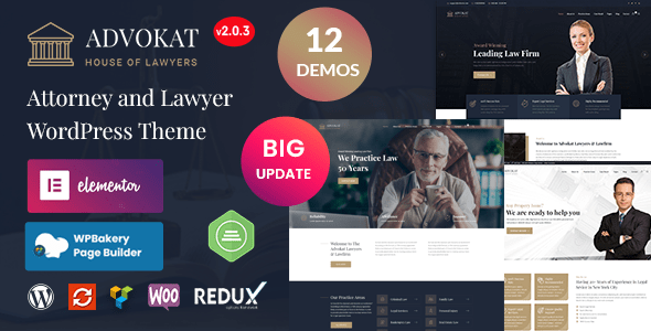 Advokat - Lawyer & Attorney WordPress Theme