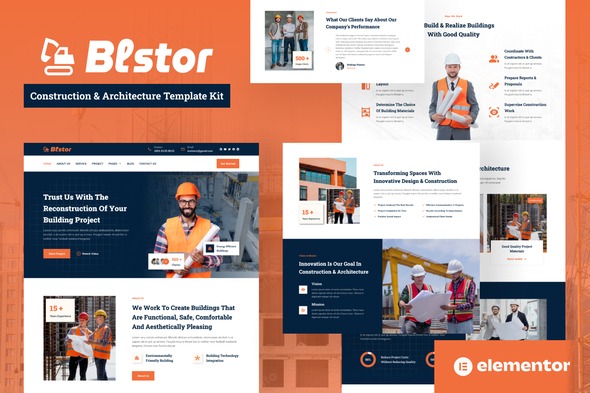Blstor - Construction & Architecture Elementor Template Kit