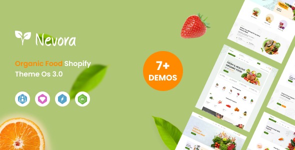 Nevora – Organic & Food Store Shopify Theme OS 3.0 (Theme Block)