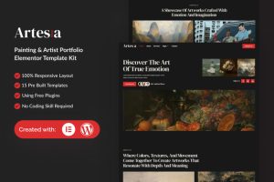 Artesia - Painting & Artist Elementor Template Kit