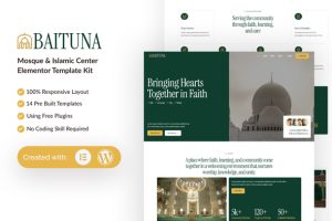 Baituna - Mosque & Islamic Center Elementor Template Kit