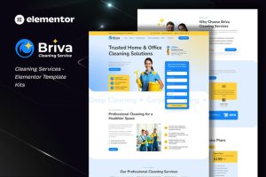 Briva - Cleaning Services Elementor Template Kit
