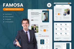 Famosa - Digital Marketing Agency Elementor Template Kit