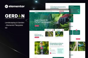 Gerdan - Landscaping & Gardening Elementor Template Kit