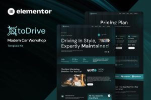 Otodrive - Modern Car Workshop Elementor Template Kit
