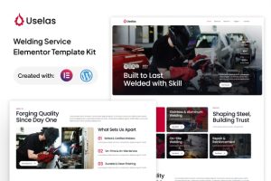 Uselas - Welding Service Elementor Template Kit