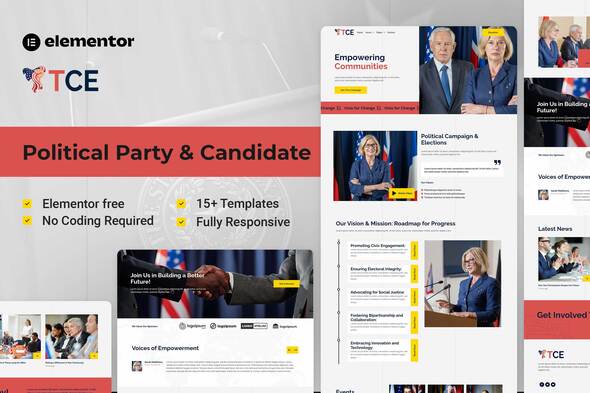 Campaignpulse – Political Party & Candidate Elementor Template Kit