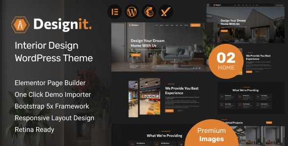 Designit – Interior Design WordPress Theme - FREE DOWNLOAD