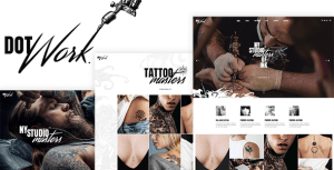 Dotwork - Tattoo Studio and Piercing Shop WordPress Theme