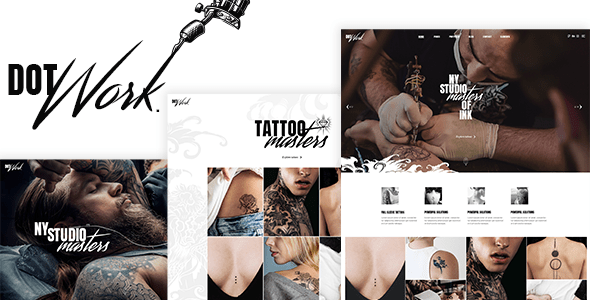 Dotwork - Tattoo Studio and Piercing Shop WordPress Theme