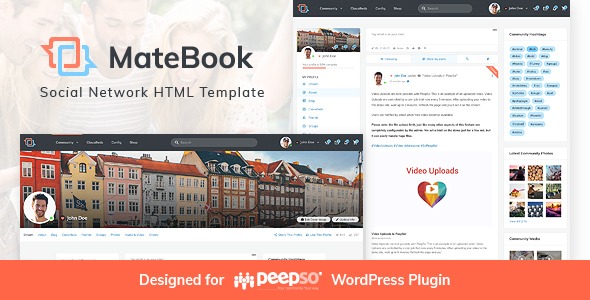 MateBook - Social Network HTML Template