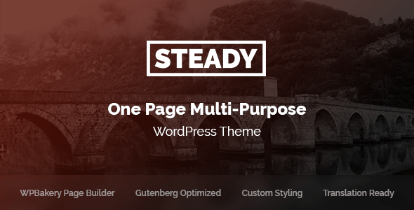 Steady - One Page Multi-Purpose WordPress Theme