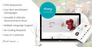 Amy Handmade - Blog and Shop WordPress Theme