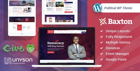 Baxton - Political WordPress Theme