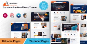 Indusra - Construction WordPress Theme