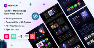 Neftron – NFT Marketplace WordPress Theme